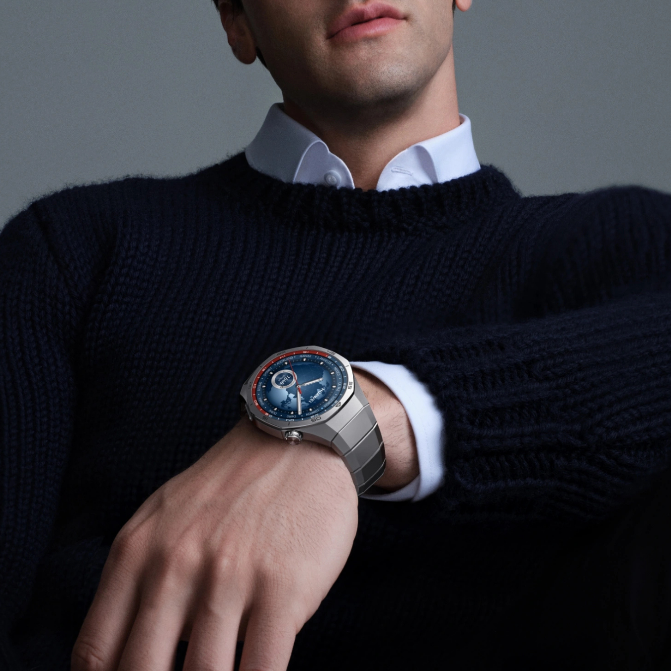 HUAWEI Watch GT 5 Pro 黑氟膠錶/銀鈦金屬錶