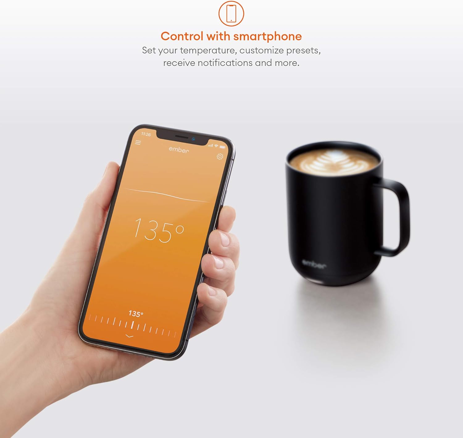 Ember 溫度控制智能恆溫杯(Temperature Control Ceramic Mug)