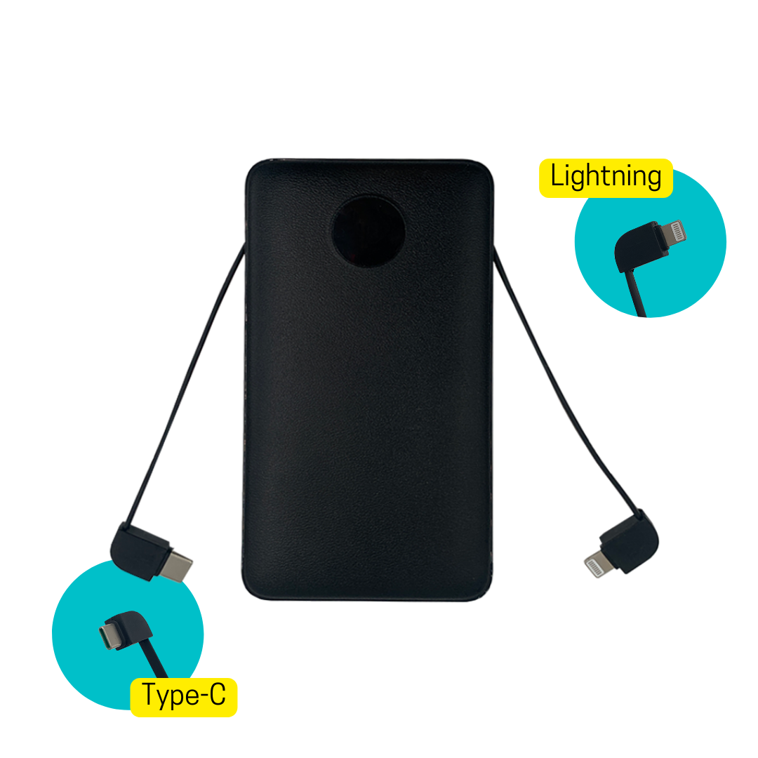 MYSOCKET Essential+ 10000mAh LC 行動電源 (黑/白)