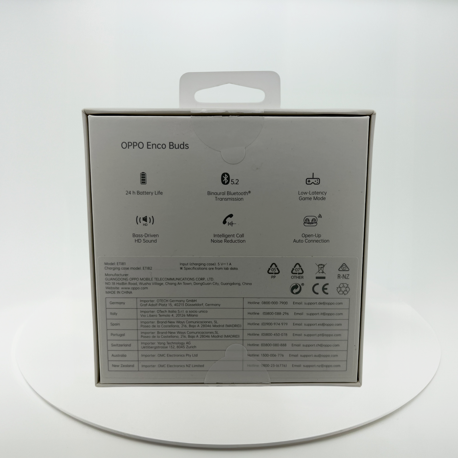 (99.99%如新精品) OPPO ENCO Buds 真無線藍牙入耳式耳機