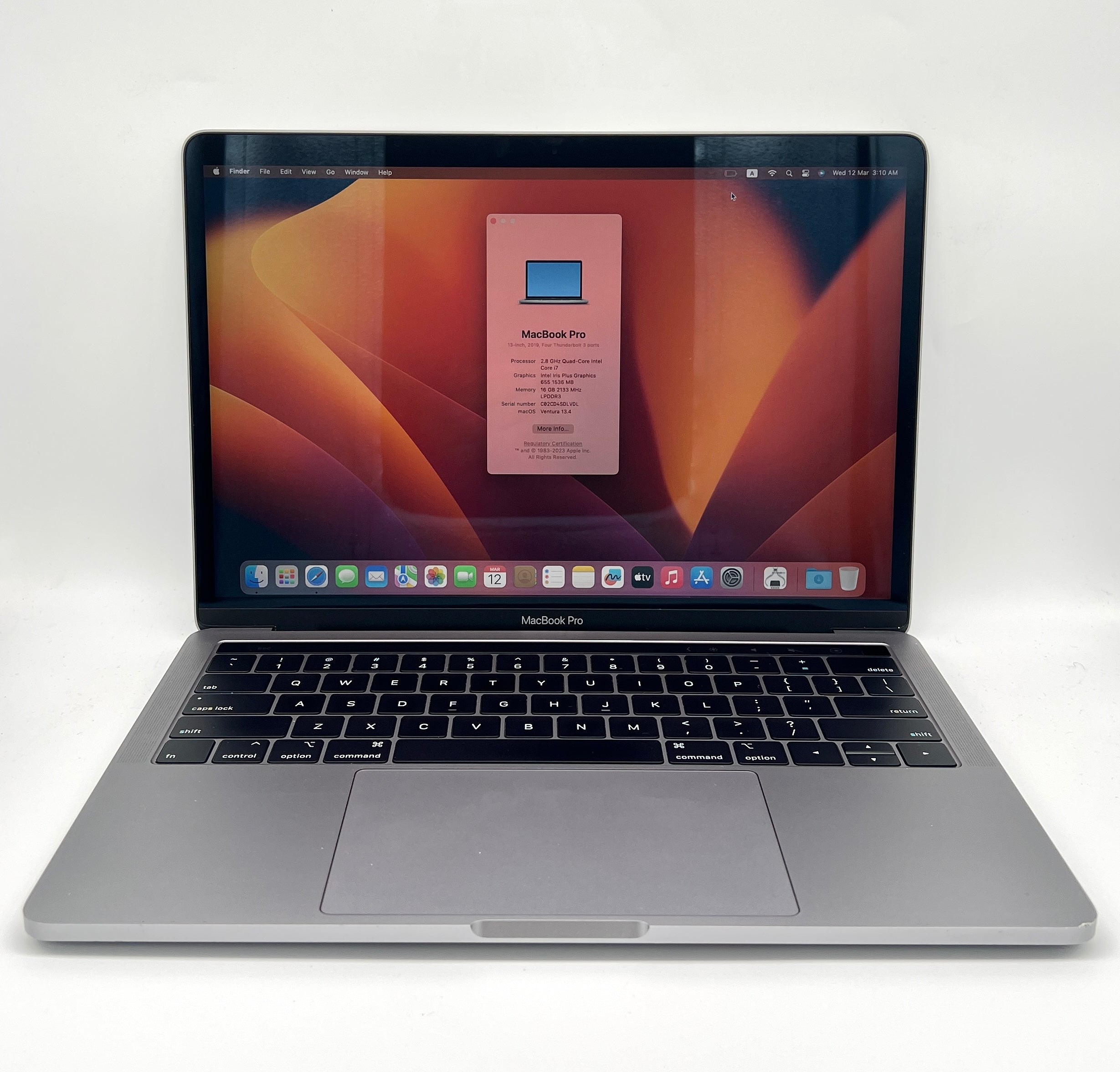(ISWA400065) 中古MacBookPro/2019/i7-2.8GHz/16GB/2TB