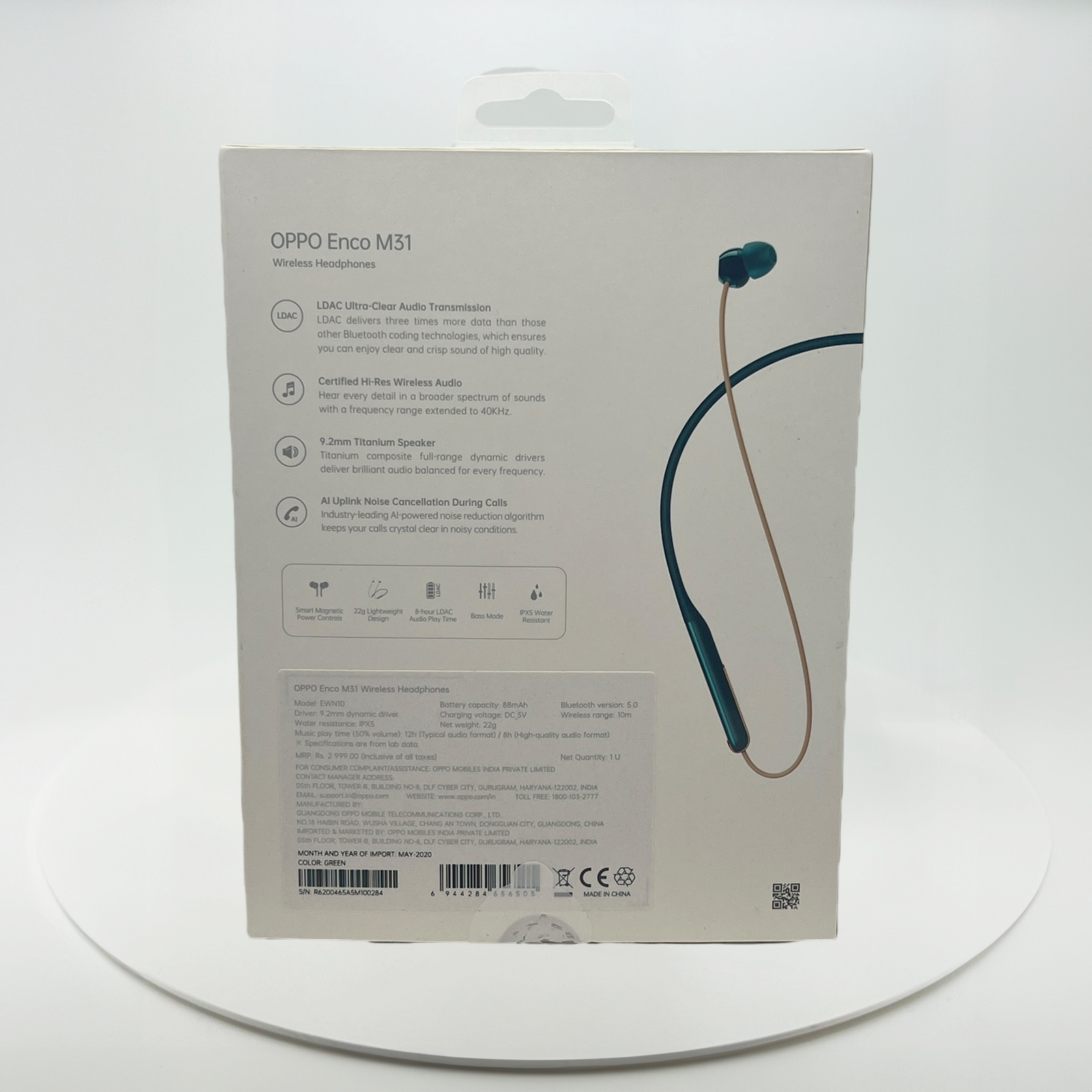 (99.99%如新精品) OPPO Enco M31 無線耳機